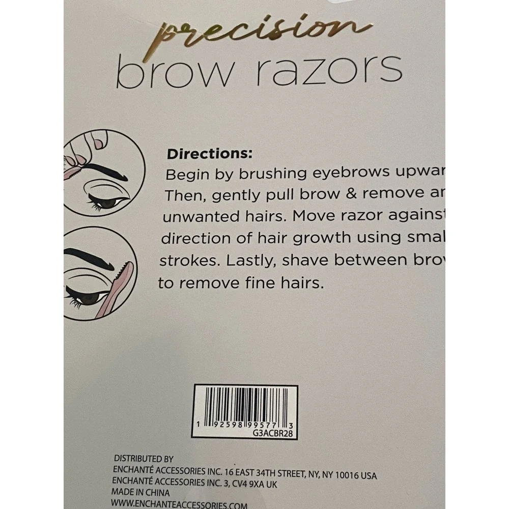Beauty‎ Concepts 8 Pk Precision Eyebrow Razors Ultra Precise Grooming New In Box